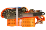 Sæt med fire UNITRAILER 3m/50mm/5t orange transportbånd med strammer