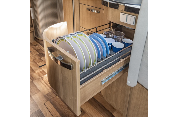 ProPlus 761472PMV02 Campingvognstallerkenstativ Skumstativ til 8 tallerkener og 6 kopper