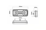 KAMAR X-SPIDER L2430+L2431 baglygter bajonet 5PIN 7 funktioner venstre+højre