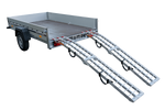 UNITRAILER ALR002 foldbare ramper aluminiumsramper til trailere 221 cm 680 kg med rem, sæt med 2