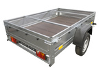 H-0 flad ramme til presenning afdækning til UNITRAILER GARDEN TRAILER 201 KIPP trailer