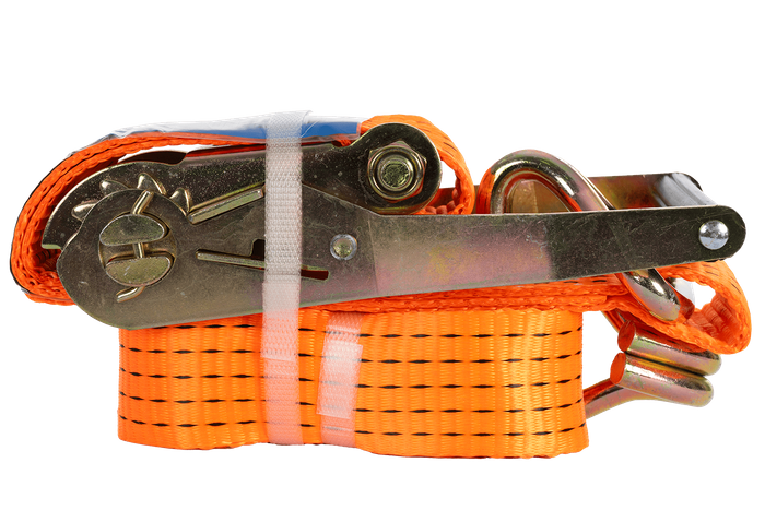 Sæt med fire UNITRAILER 3m/50mm/5t orange transportbånd med strammer