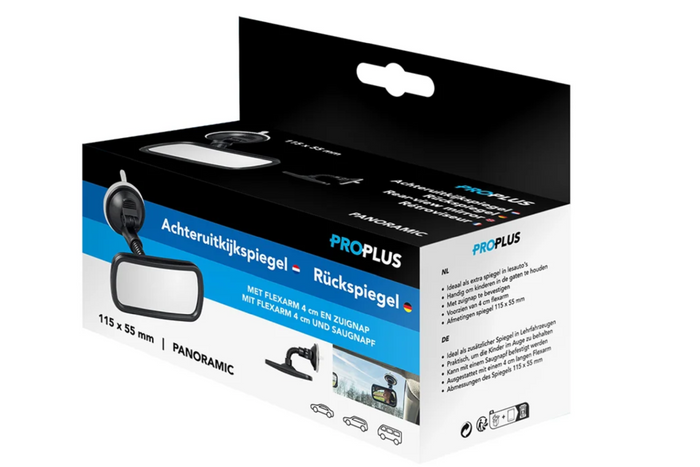 ProPlus 750641 panorama bakspejl med holder og sugekop 55x115mm