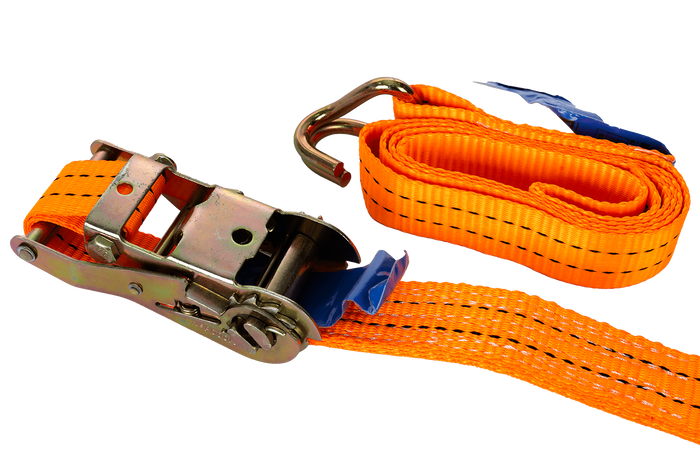 Sæt med fire UNITRAILER 2m/35mm/2t orange transportbånd med strammer