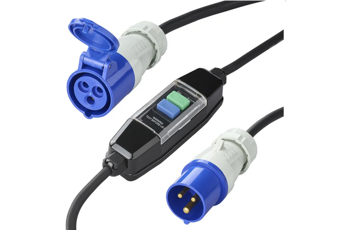 ProPlus 373589 CEE-adapterkabel med differentialafbryder 120 cm