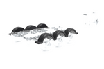 Skærm til bådtrailer 14" DOMAR D20430D hjulkasse 930/255mm