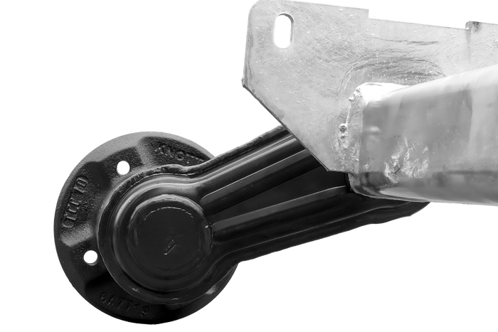 KNOTT VG7-L ubremset aksel til bådtrailer 750kg 1094mm 1406mm 4x100