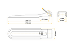 Sidehængsel med håndtag STEELPRESS ZW-01.270A+UZ-01B komplet trailersidemontering