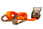 Sæt med fire UNITRAILER 3m/35mm/2t orange transportbånd med strammer