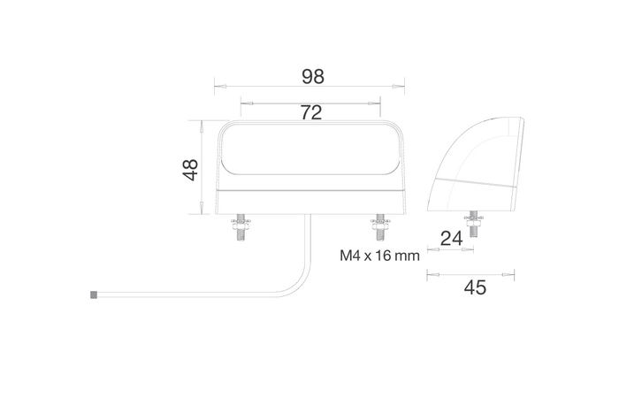 ASPÖCK REGPOINT II LED nummerpladelygte