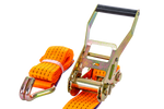 Sæt med fire UNITRAILER 2m/50mm/5t orange transportbånd med strammer