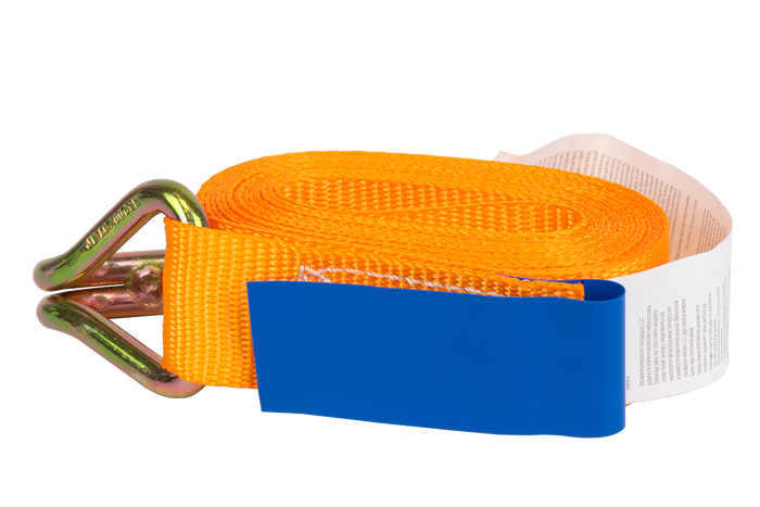 Sæt med fire KAMAR 3m/25mm/0.8t orange transportbånd med strammer