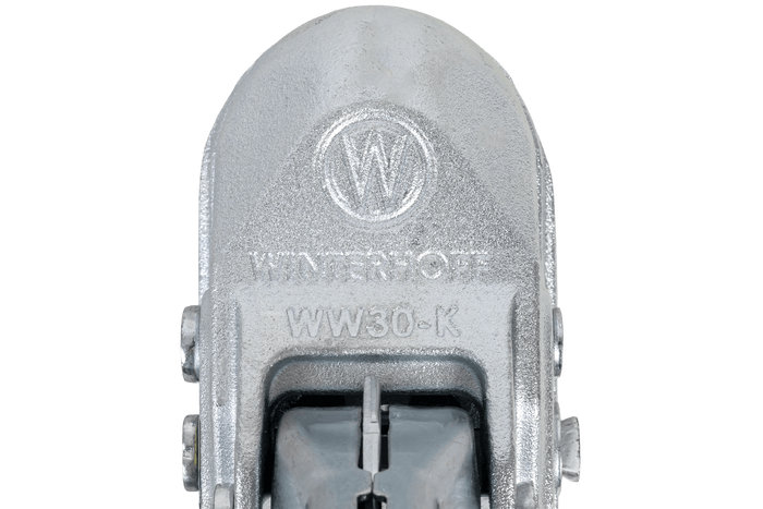 WINTERHOFF WW 30-K+Z kuglekobling til 3000 kg trailer med 35-51 mm rørtrækstang, støbejern
